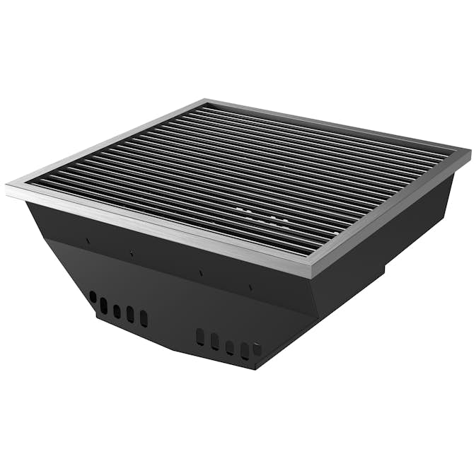 Kolgrill Jabo Premium Metall i Rostfritt Stål med Askuppsamlare