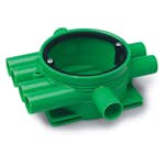 Kopplingsdosa Bårebo EDK-26 gul dubbelgips