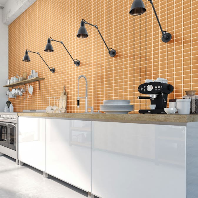 Kristallmosaik Arredo Blank Koppar 30x30 cm