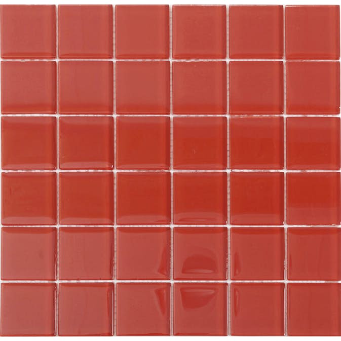 Kristallmosaik Arredo Blank 48x48x8 mm Röd