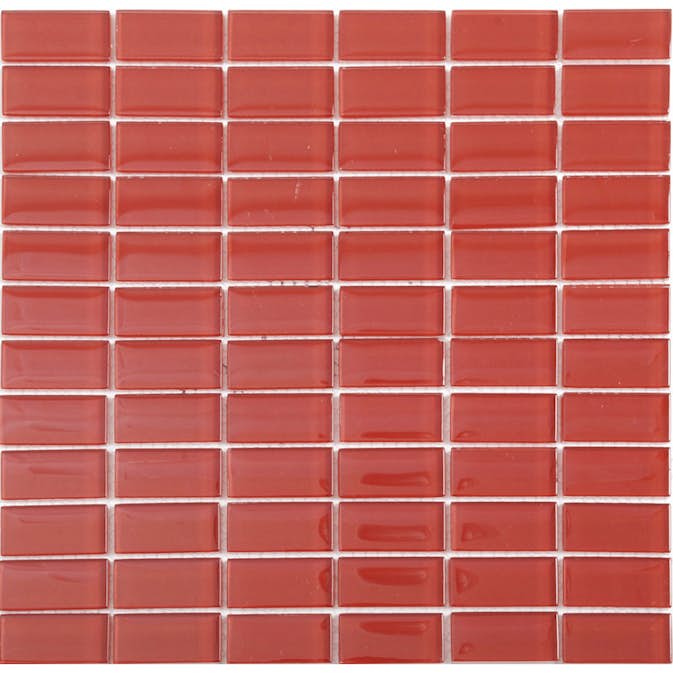 Kristallmosaik Arredo Blank 23x48x8 mm Red