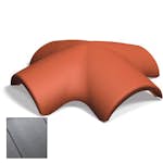 Kryssnock Benders för Lutande Rak Ytbehandlad