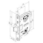 Låshus ASSA ABLOY 4570