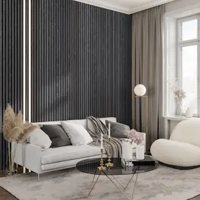 LED-Belysning Wood on wall Akustikpanel Smal
