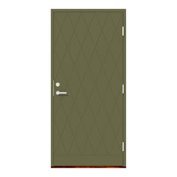 Ytterdörr Leksandsdörren Ljusbodarna Eco74 RC2