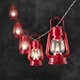 Ljusslinga Gnosjö Konstsmide 8 st Röda Lyktor