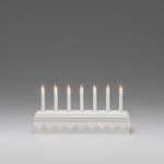 Adventsljusstake Gnosjö Konstsmide 7L Hjärtan Twisted Tip