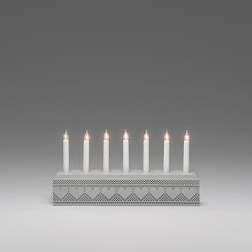 Adventsljusstake Gnosjö Konstsmide 7L Hjärtan Twisted Tip