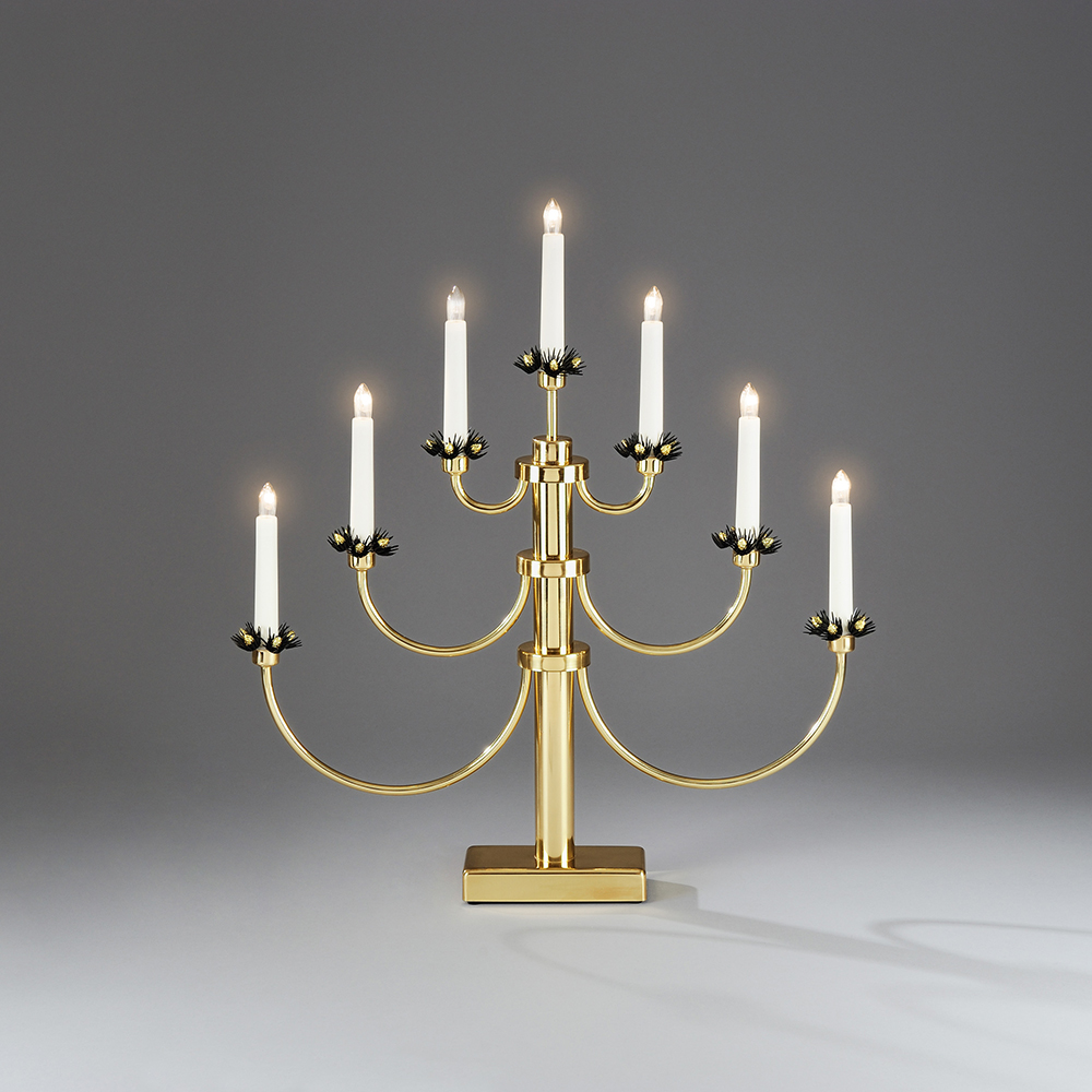 Ljusstake Gnosjö Konstsmide 7L Metall Mässing 2050810TR