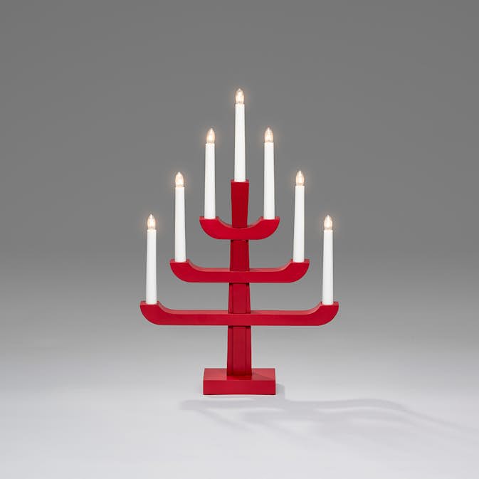 Adventsljusstake Gnosjö Konstsmide 7L på Fot H50