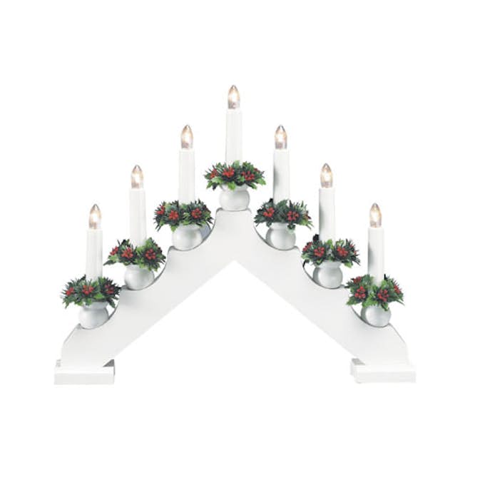 Adventsljusstake Markslöjd Tomas Vit