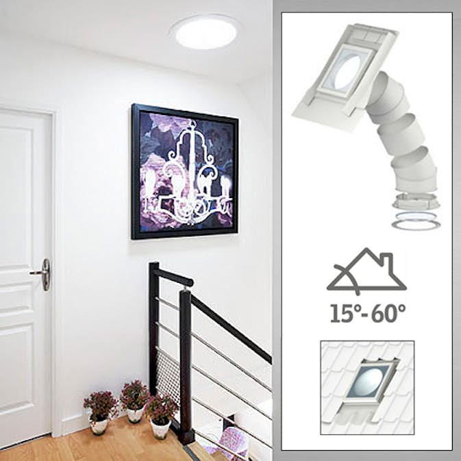 Ljustunnel Velux TWR för Profilerat Tak Fast Rör