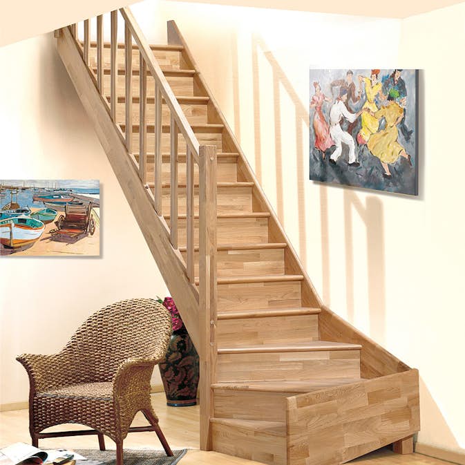 Lofttrappa Byggera Tradi Eco L-form