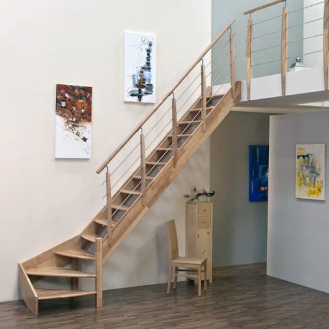 Lofttrappa Byggera Prima L-form