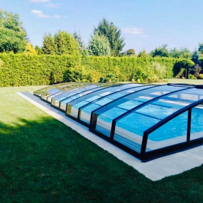 Pooltak Nordenspa Lowline 3,50 x 6,47 Klarplast