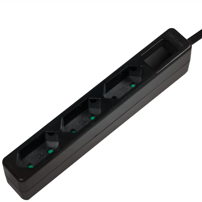 Grenuttag LogiLink Slim Euro 3-vägs 1,5 m