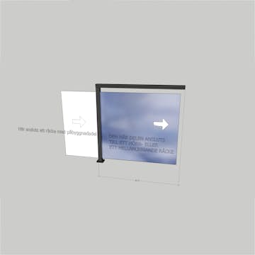 Glasräcke Novoroom Komplett Sektion M-P