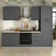 Komplett Kök Mimo Furniture Liliane 255 Charcoal Matt inkl. Vitvaror