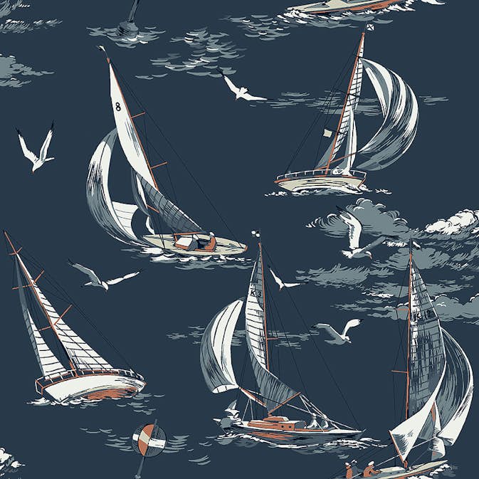 Tapet Boråstapeter Marstrand II Sailboats 8853