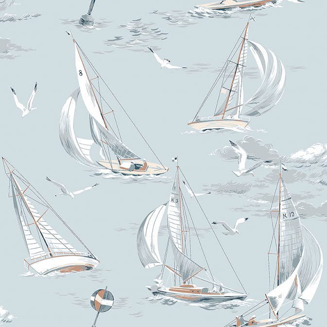 Tapet Boråstapeter Marstrand II Sailboats 8854