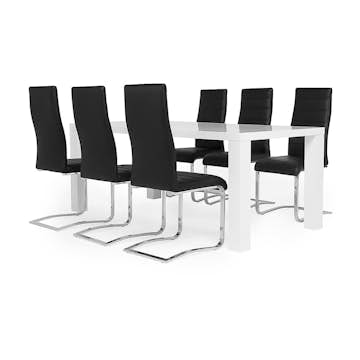 Matgrupp In Living Cibus med 6 Stol In Livingar