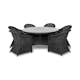 Matgrupp Utomhus Comfort Garden Marcus 140 Rund med 6 Light Utefåtöljer inkl. Dyna