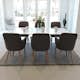 Matgrupp Venture Home Pelle Casper med 6 Stolar
