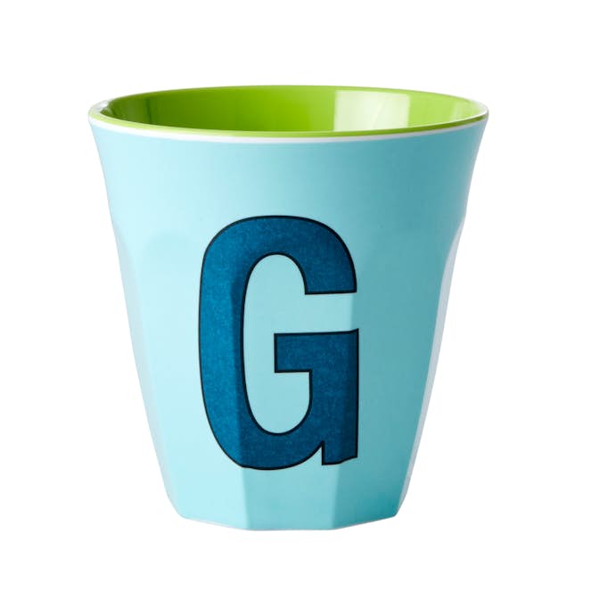 Melaminkopp Rice Medium Bokstav G 30 cl