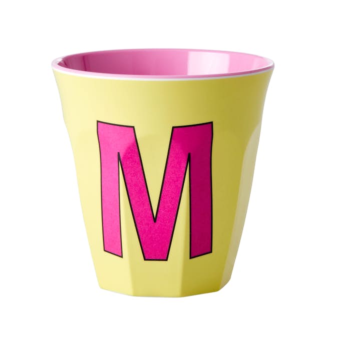 Melaminkopp Rice Medium Bokstav M 30 cl
