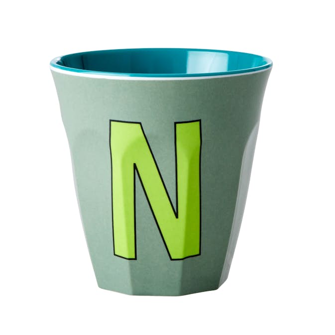 Melaminkopp Rice Medium Bokstav N 30 cl