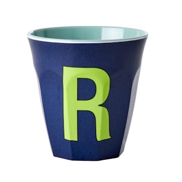 Melaminkopp Rice Medium Bokstav R 30 cl