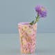 Melaminkopp Rice Hög Rosa Blommor