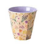 Melaminkopp Rice Medium Blommor Lila/Multi