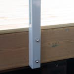 Mellanstolpe Novoroom Aluminium från Sidan