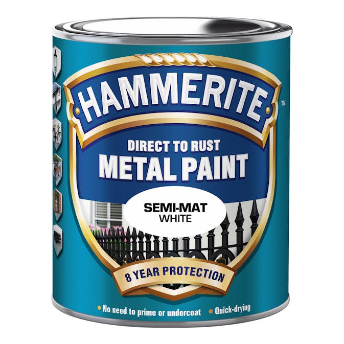 Rostskyddsfärg Hammerite Sidenmatt Vit 750ml