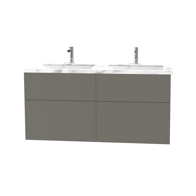 Tvättställsskåp Miller Badrum City 120 för Bänkskiva med Underlimmade Tvättställ