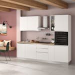 Komplett Kök Mimo Mimosa 255 Mattvit inkl. Vitvaror