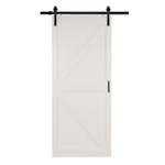 Ladugårdsdörr Mirror Line Loft Vit