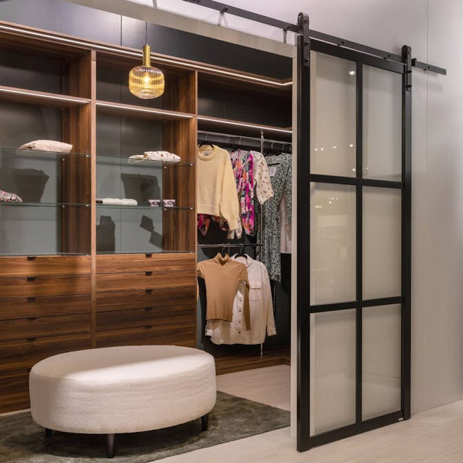 Skjutdörr Mirror Line Loft Industri