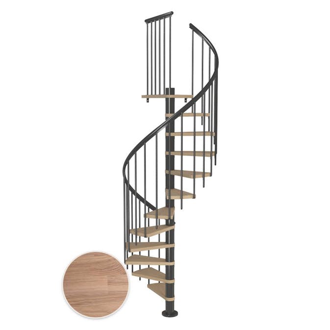 Spiraltrappa Dolle Montréal Ek Vit Oljad Classic 3