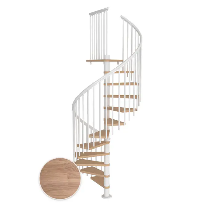 Spiraltrappa Dolle Montréal Ek Vit Oljad Classic 4