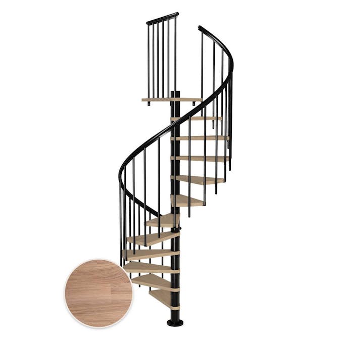 Spiraltrappa Dolle Montréal Ek Vit Oljad Classic 3