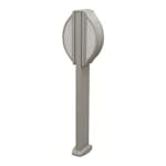 Monza Malmbergs Stolplampa Silver Dubbel IP44
