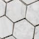 Mosaik Tenfors Marmor Carrara Hexagon 29,8x30,5 cm