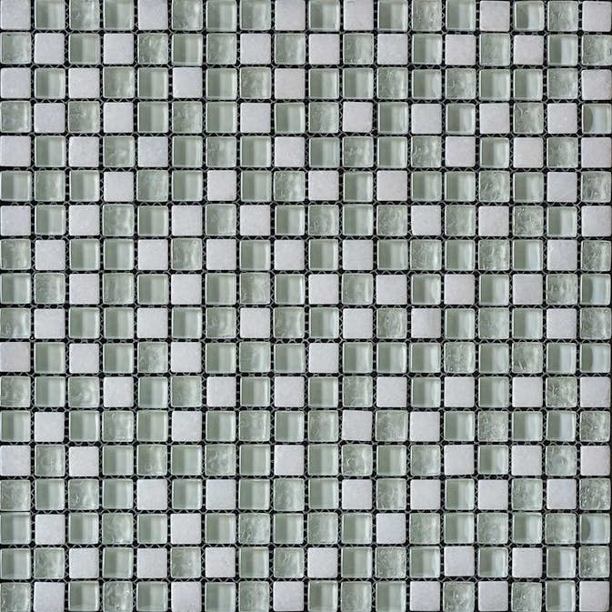 Mosaik Tenfors Pearlwhite 1,5x1,5 cm