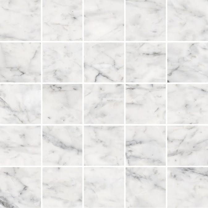 Mosaik Lhådös Carrara Marmor Mosaik 5x5 cm