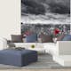 Tapet Dimex Poppies Black