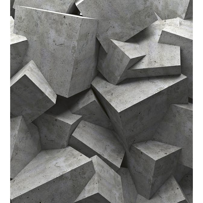 Tapet Dimex Concrete Cubes