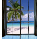 Tapet Dimex Beach Window View