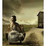 Tapet Dimex Girl on Armchair